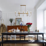 Symphony Curated Iron & Glass Chandelier – structural canopy joint detail