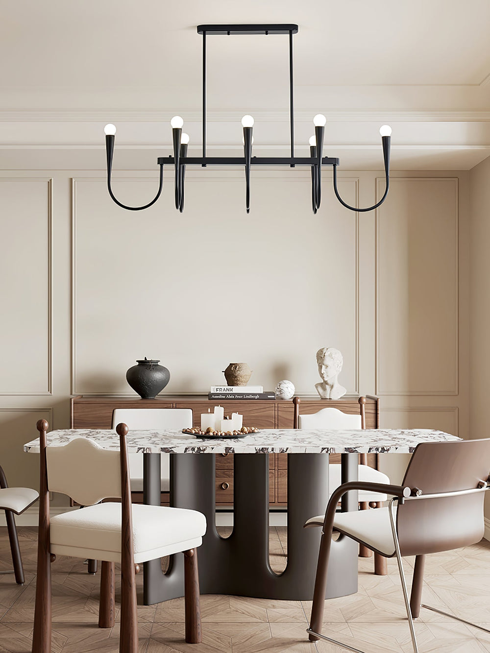 Symphony Curated Iron & Glass Chandelier