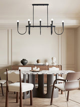 Iron & Glass craftsmanship detail on Symphony Curated Iron & Glass Chandelier