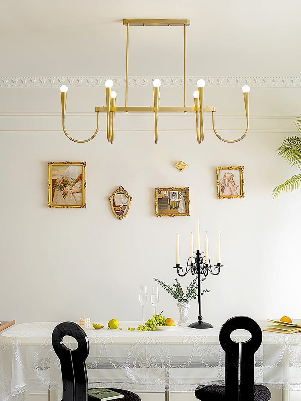 Symphony Curated Iron & Glass Chandelier