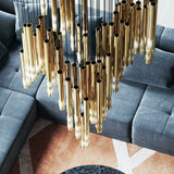 Symphony Orchestra Curated Mouth-Blown Frosted G – spatial dining room perspective
