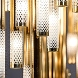 Symphony Orchestra Curated Mouth-Blown Frosted G – full fixture elevation view