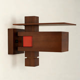 Black Walnut Wall Lamp View 11 | Taliesin Wall Sconce | Handcrafted Walnut Wood Wabi-Sabi Wall Lamp | JINSHE | JINSHE