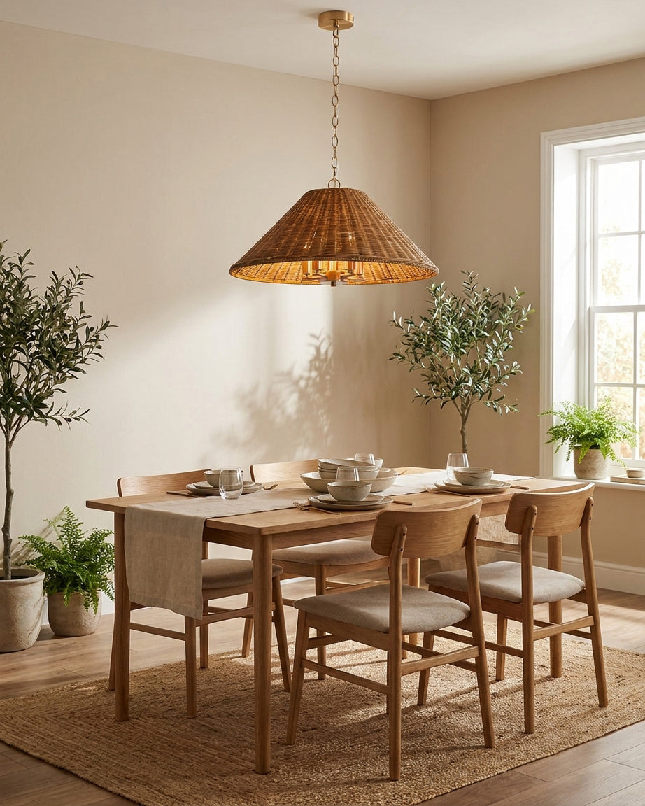 Talora Curated Woven Rattan Pendant Light