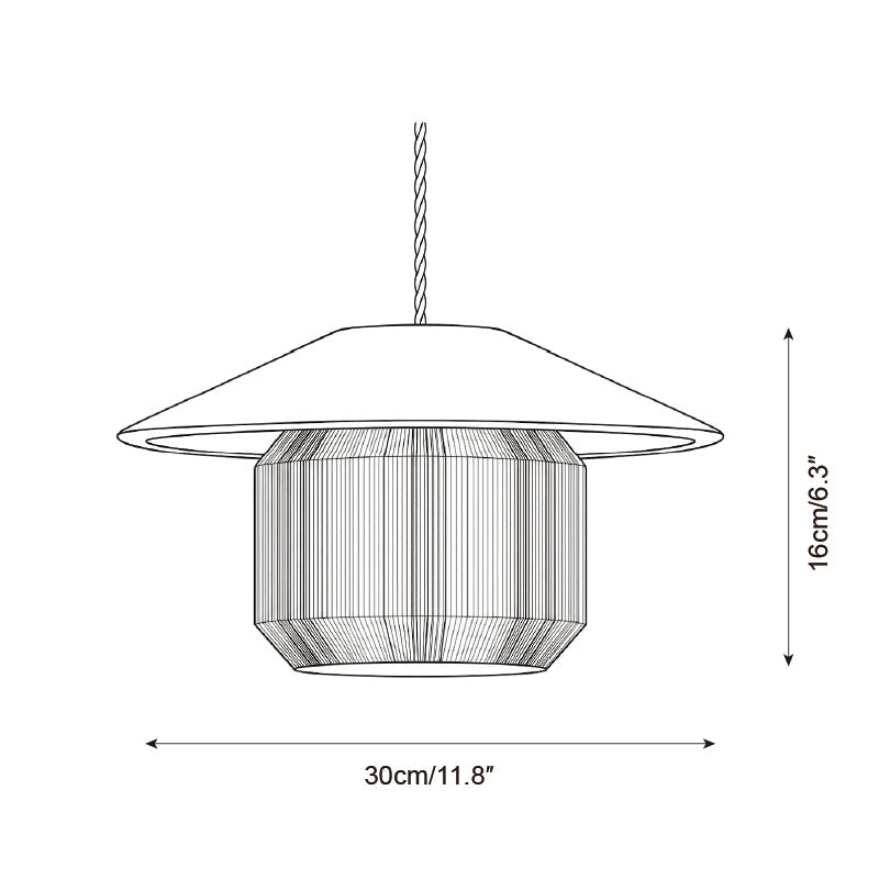 Tansora Curated Iron & Glass Pendant Light – macro detail view