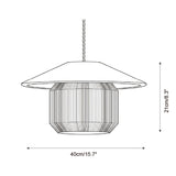 Tansora Curated Iron & Glass Pendant Light – illuminated warm ambiance setting