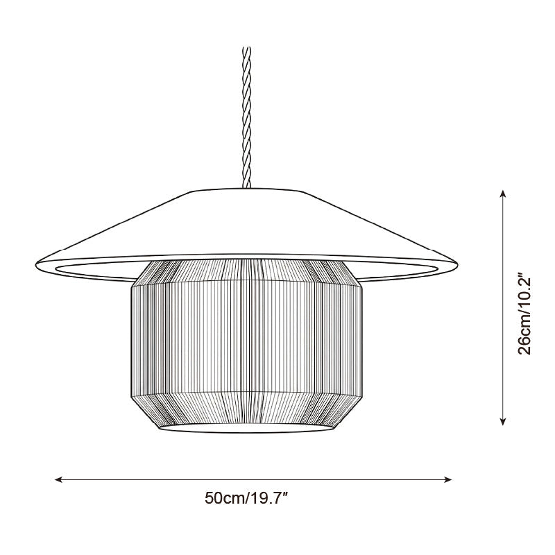 Tansora Curated Iron & Glass Pendant Light – architectural ceiling profile