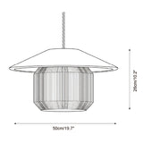 Tansora Curated Iron & Glass Pendant Light – architectural ceiling profile