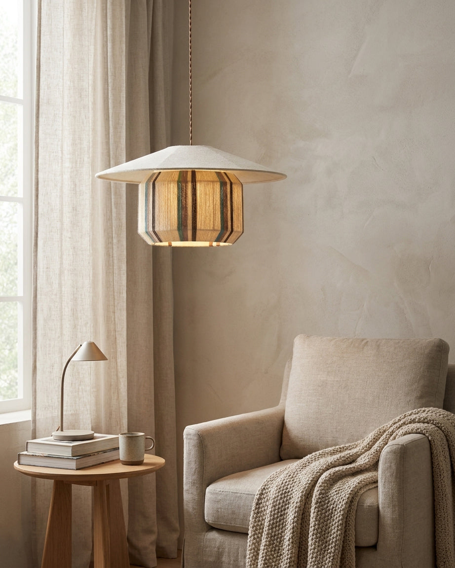 Tansora Curated Iron & Glass Pendant Light