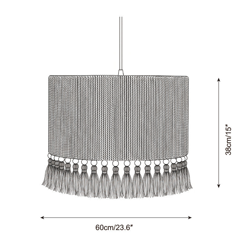 Tasmira Tassel Curated Finished Iron Pendant Lig – architectural ceiling profile