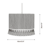 Tasmira Tassel Curated Finished Iron Pendant Lig – architectural ceiling profile