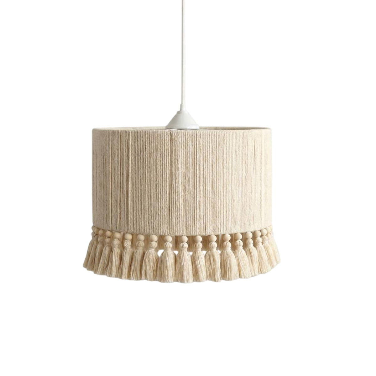Tasmira Tassel Curated Finished Iron Pendant Lig – Dia 60cm x H 38cm  ∅ 23.6 x H 14.9 finish configuration #1