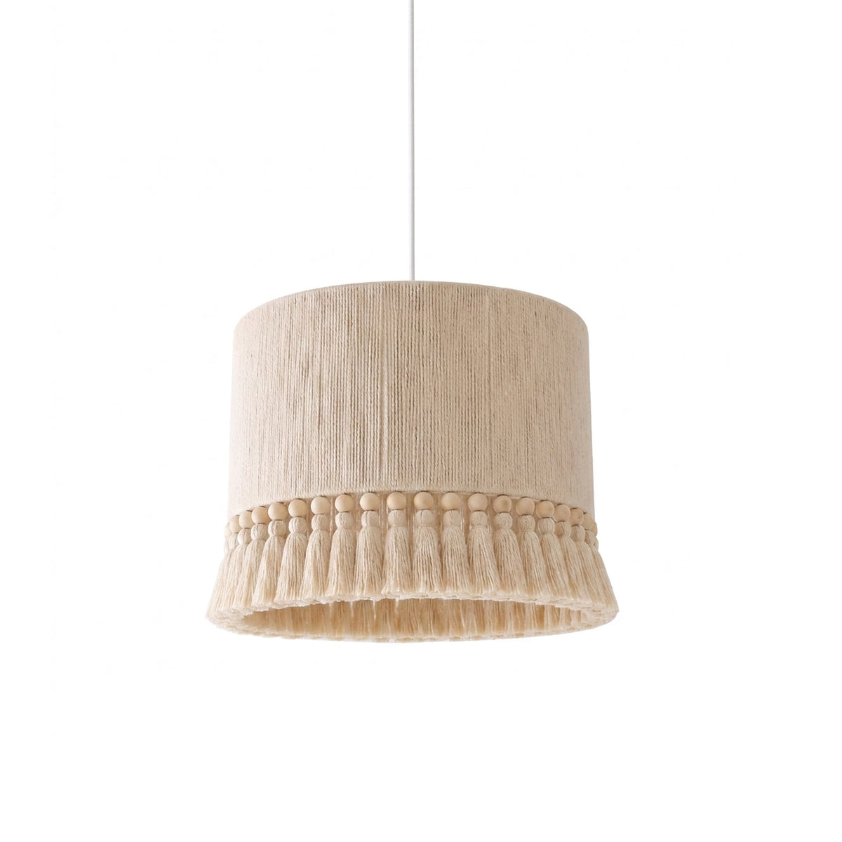 Tasmira Tassel Curated Finished Iron Pendant Lig – Dia 60cm x H 38cm  ∅ 23.6 x H 14.9 finish configuration #1 #2