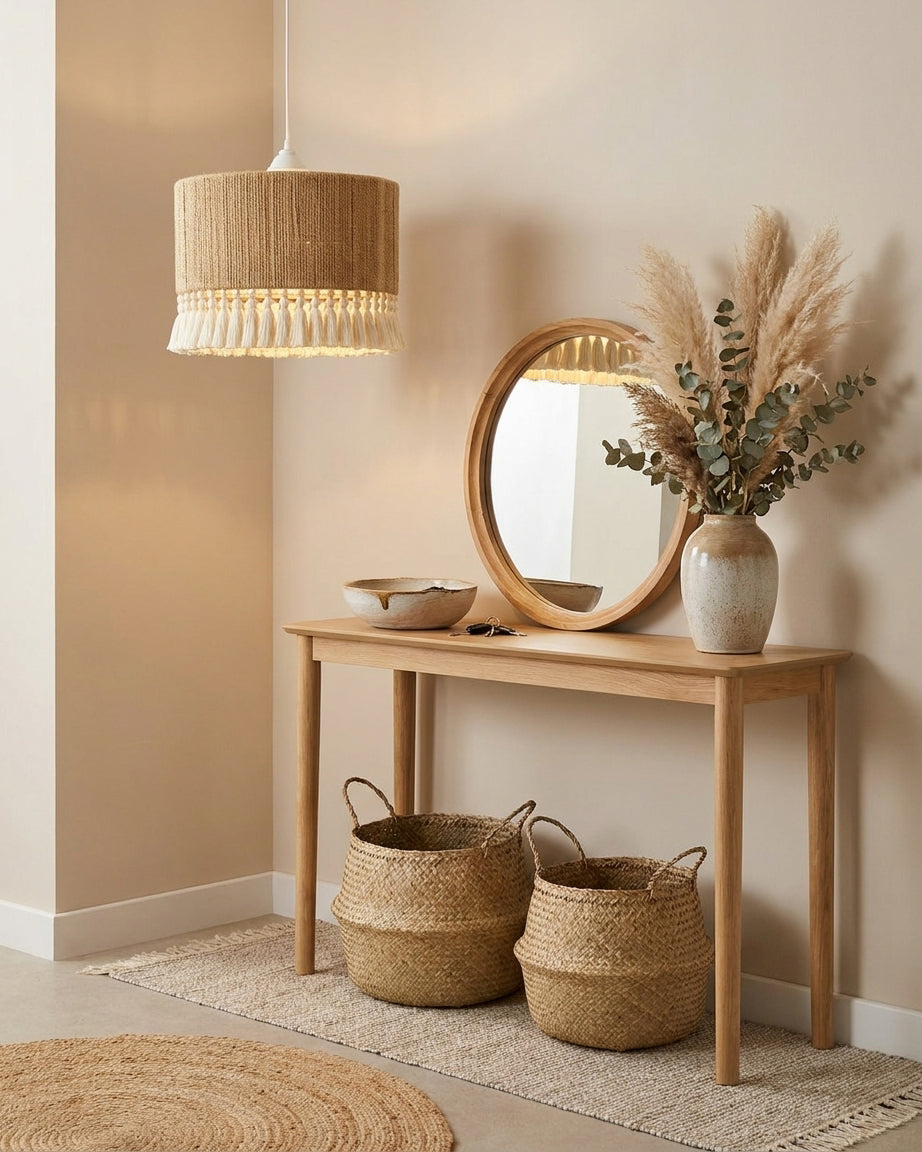 Tasmira Tassel Curated Finished Iron Pendant Lig – structural canopy joint detail