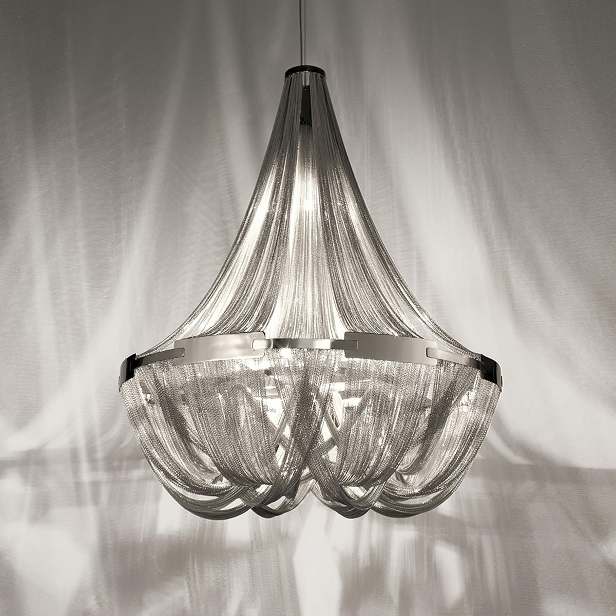 Tassel Aluminum Chain Curated Brushed Nickel Iro – architectural ceiling profile