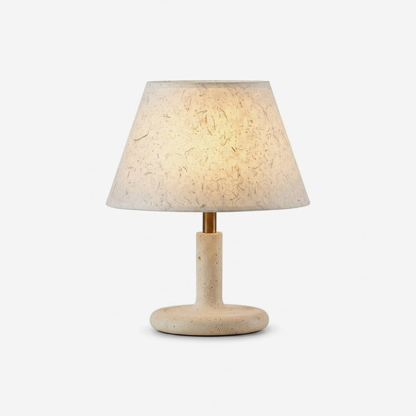 Tavien Curated Yellow Travertine Table Lamp