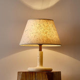 Tavien Curated Yellow Travertine Table Lamp – Dia 30cm x H 35cm ∅ 11.8 x H 13.8 finish configuration #1 #2 #3