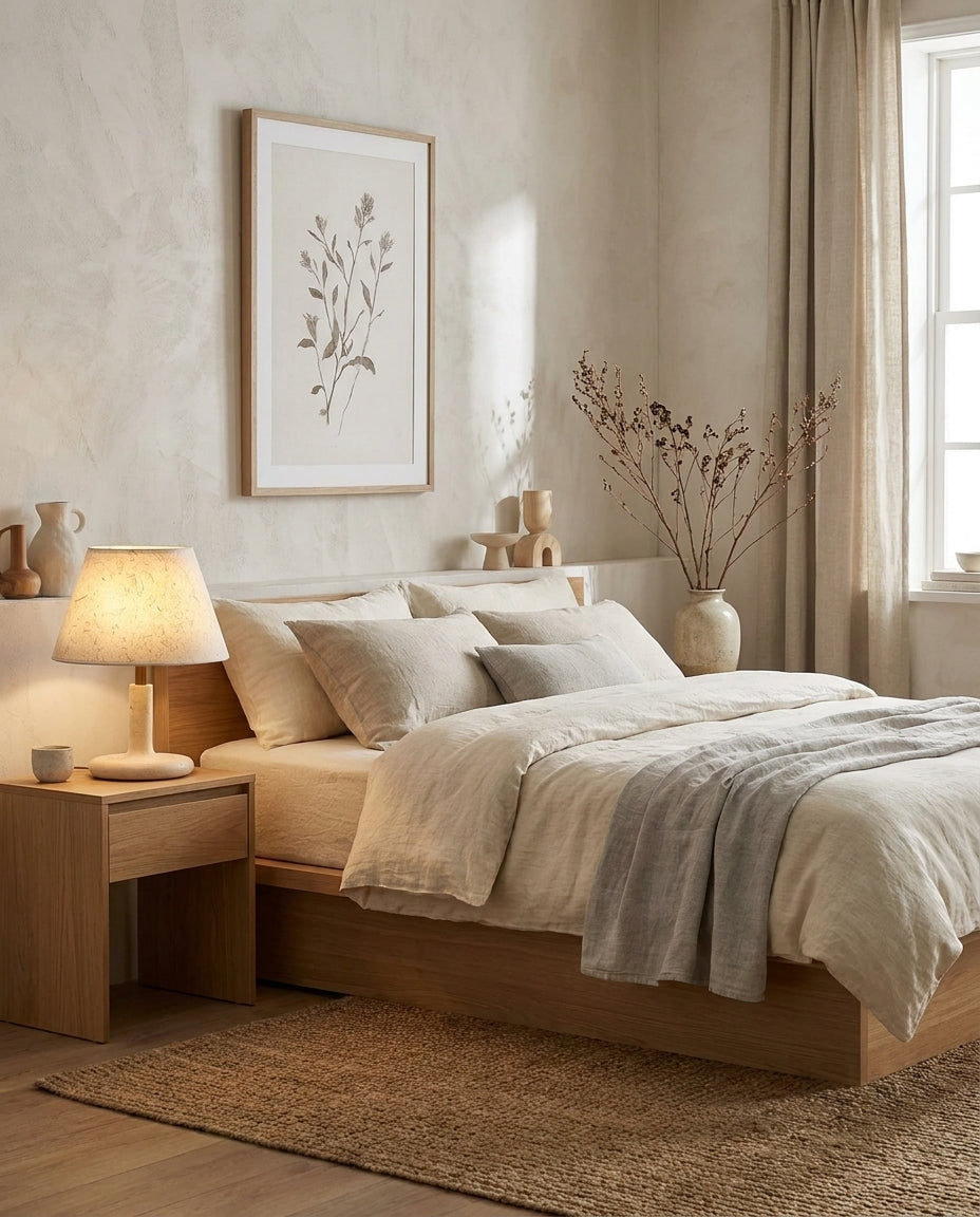 Tavien Curated Yellow Travertine Table Lamp
