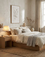 Yellow Travertine craftsmanship detail on Tavien Curated Yellow Travertine Table Lamp