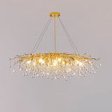 Teardrop Crystal Curated Mouth-Blown Frosted Gla – spatial dining room perspective #1