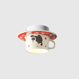 Teddora Mug Curated Hand-Thrown Ceramic Flush Mo – Model B Ø 5.9 × H 2.8  Red & White finish configuration