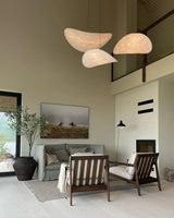 Mulberry Silk Pendant Light View 15 | Designer Wabi-Sabi Mulberry Silk Combination Chandelier | Multi-Light Silk Cluster | JINSHE | JINSHE