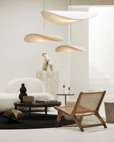 Mulberry Silk Pendant Light View 16 | Designer Wabi-Sabi Mulberry Silk Combination Chandelier | Multi-Light Silk Cluster | JINSHE | JINSHE