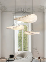 Mulberry Silk Pendant Light View 17 | Designer Wabi-Sabi Mulberry Silk Combination Chandelier | Multi-Light Silk Cluster | JINSHE | JINSHE