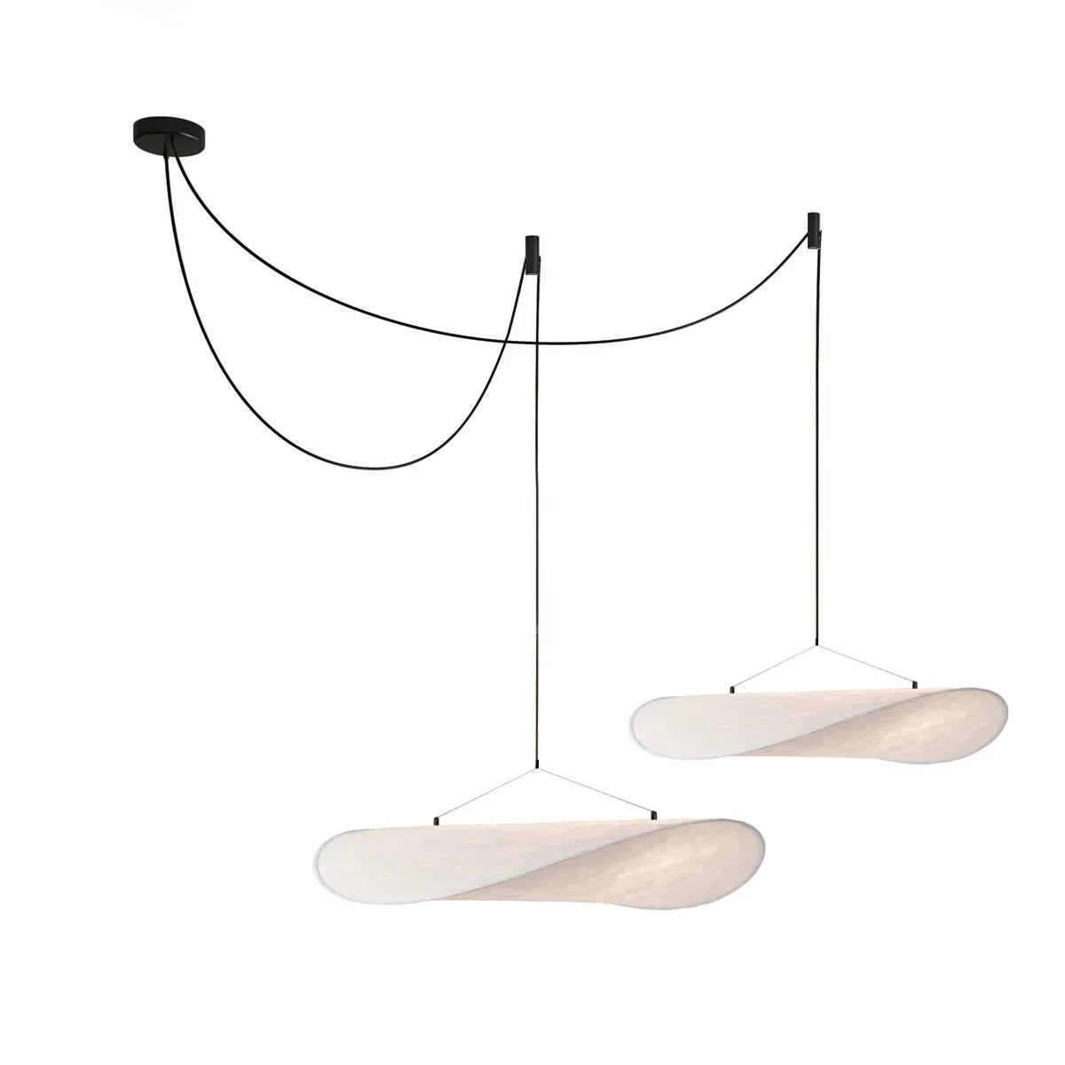 Mulberry Silk Pendant Light View 20 | Designer Wabi-Sabi Mulberry Silk Combination Chandelier | Multi-Light Silk Cluster | JINSHE | JINSHE