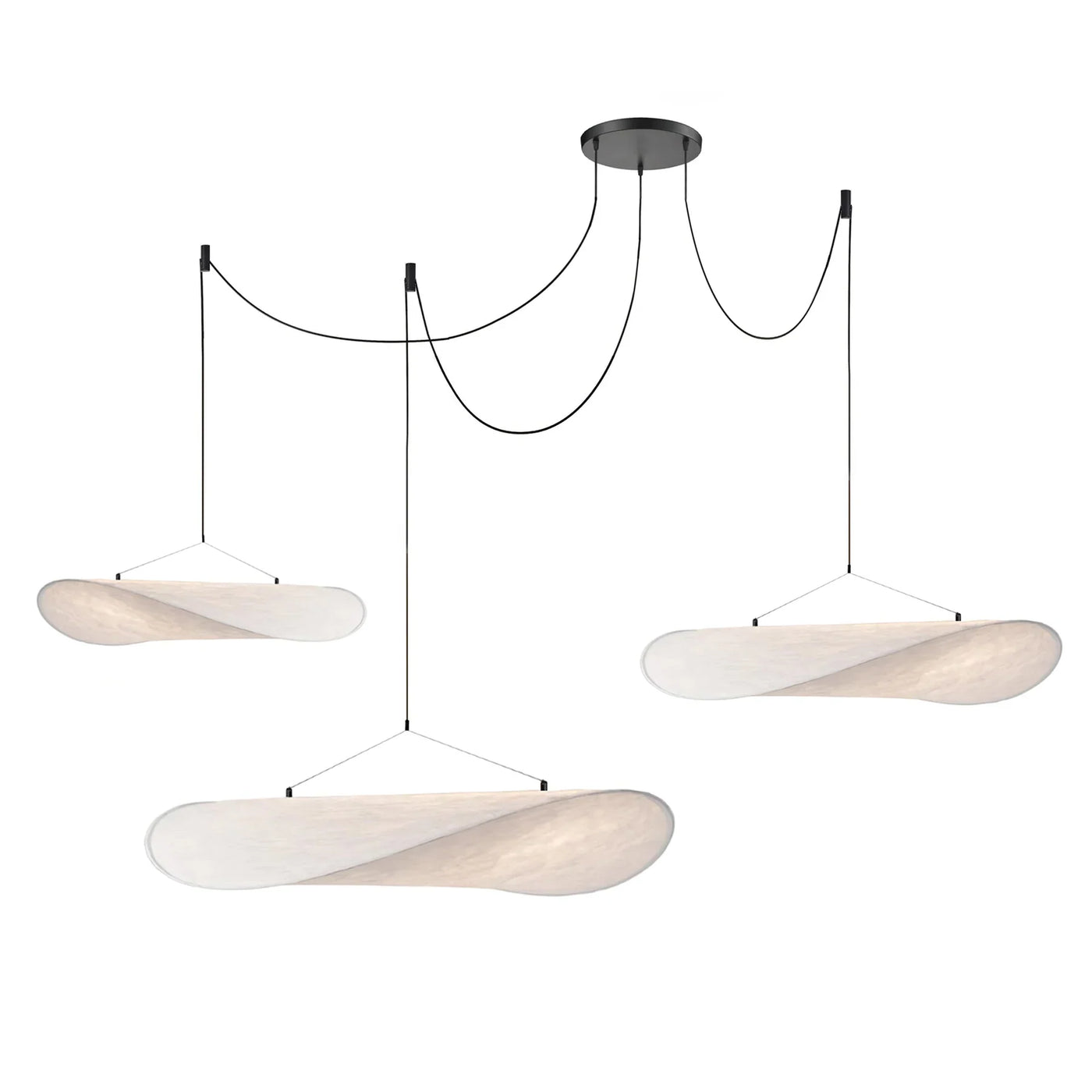 Mulberry Silk Pendant Light View 23 | Designer Wabi-Sabi Mulberry Silk Combination Chandelier | Multi-Light Silk Cluster | JINSHE | JINSHE