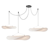 Mulberry Silk Pendant Light View 23 | Designer Wabi-Sabi Mulberry Silk Combination Chandelier | Multi-Light Silk Cluster | JINSHE | JINSHE