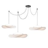 Mulberry Silk Pendant Light View 22 | Designer Wabi-Sabi Mulberry Silk Combination Chandelier | Multi-Light Silk Cluster | JINSHE | JINSHE