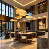 Mulberry Silk Pendant Light View 13 | Designer Wabi-Sabi Mulberry Silk Combination Chandelier | Multi-Light Silk Cluster | JINSHE | JINSHE