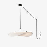 Silk Pendant Light View 20 | Designer Wabi-Sabi Silk Swag Pendant Light | Plug-In Silk Shade Chandelier | JINSHE | JINSHE