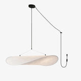 Silk Pendant Light View 23 | Designer Wabi-Sabi Silk Swag Pendant Light | Plug-In Silk Shade Chandelier | JINSHE | JINSHE