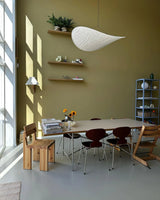 Silk Pendant Light View 14 | Designer Wabi-Sabi Silk Swag Pendant Light | Plug-In Silk Shade Chandelier | JINSHE | JINSHE