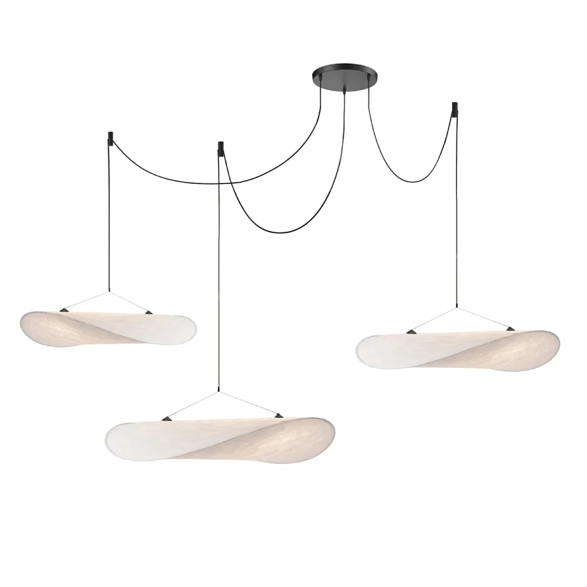 Silk Pendant Light View 15 | Designer Wabi-Sabi Silk Combination Chandelier | Multi-Light Pendant Cluster | JINSHE | JINSHE