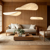 JINSHE Tense Silk Cluster Pendant Light - Close-up details of silk shade texture.