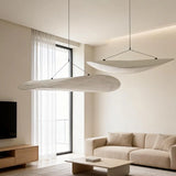 JINSHE Tense Silk Cluster Pendant Light - Lit profile showcasing warm luminosity.