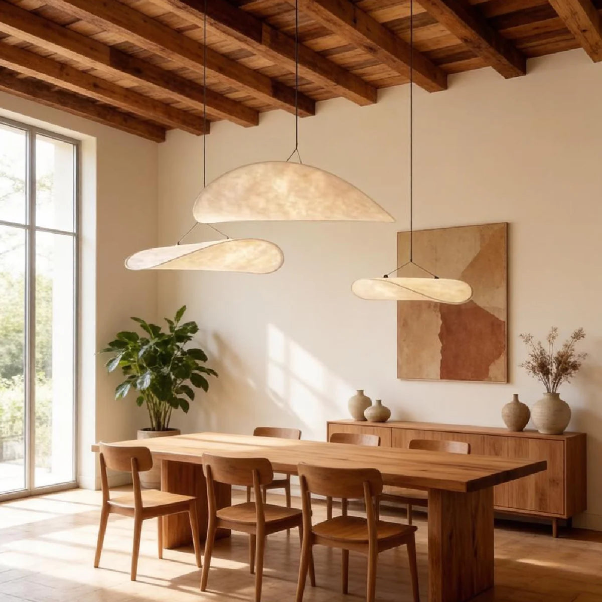 JINSHE Tense Silk Cluster Pendant Light - Warm 3000K LED light source detail.