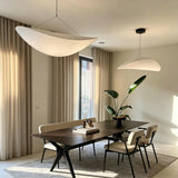 Silk Pendant Light View 5 | Designer Wabi-Sabi Silk Pendant Light | Organic Silk Shade Chandelier | JINSHE | JINSHE