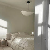 Silk Pendant Light View 11 | Designer Wabi-Sabi Silk Pendant Light | Organic Silk Shade Chandelier | JINSHE | JINSHE