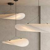 Silk Pendant Light View 13 | Designer Wabi-Sabi Silk Pendant Light | Organic Silk Shade Chandelier | JINSHE | JINSHE