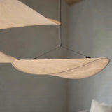 Silk Pendant Light View 8 | Designer Wabi-Sabi Silk Pendant Light | Organic Silk Shade Chandelier | JINSHE | JINSHE