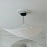 Silk Pendant Light View 15 | Designer Wabi-Sabi Silk Pendant Light | Organic Silk Shade Chandelier | JINSHE | JINSHE