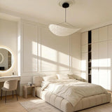 Silk Pendant Light View 12 | Designer Wabi-Sabi Silk Pendant Light | Organic Silk Shade Chandelier | JINSHE | JINSHE