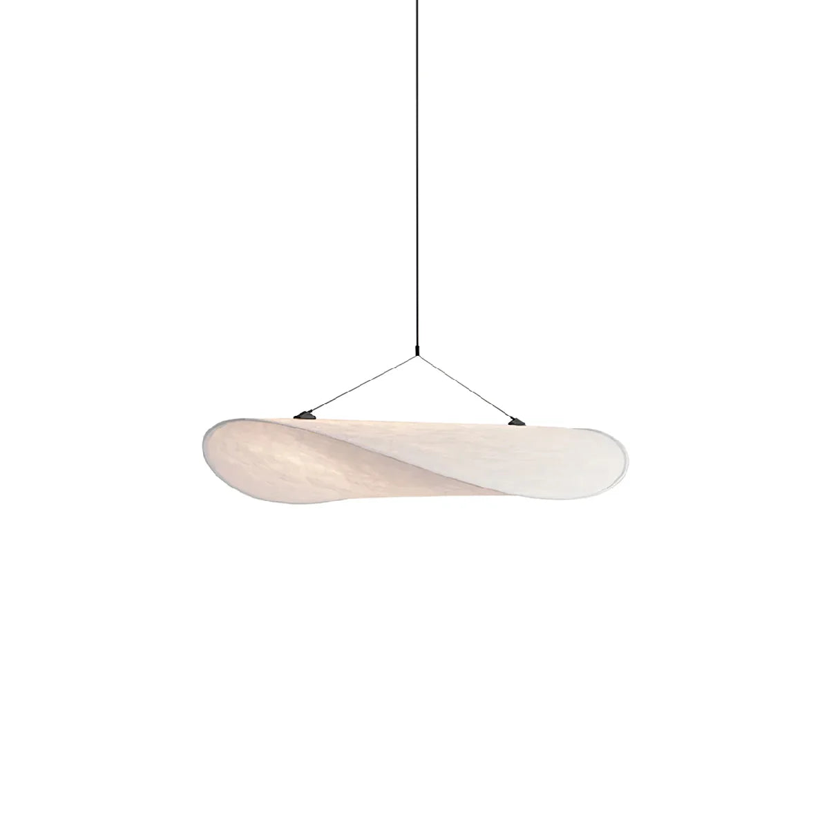 Silk Pendant Light View 18 | Designer Wabi-Sabi Silk Pendant Light | Organic Silk Shade Chandelier | JINSHE | JINSHE