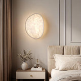 JINSHE Silk & Metal Wall Sconce - Black finish option displayed in a sophisticated dining room setting.
