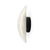 JINSHE Silk & Metal Wall Sconce - Angled view showcasing the silk shade's texture in a cozy bedroom.