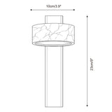 Tersus Alabaster Curated Alabaster Wall Sconce – macro detail view